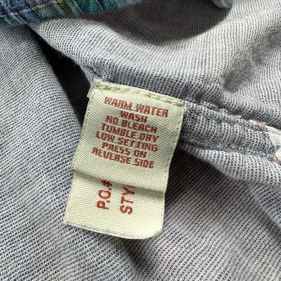 Carbon2Cobalt Shirt Mens XXL Multicolor Rainbow Plaid Cotton Button Up Casual - Picture 4 of 7